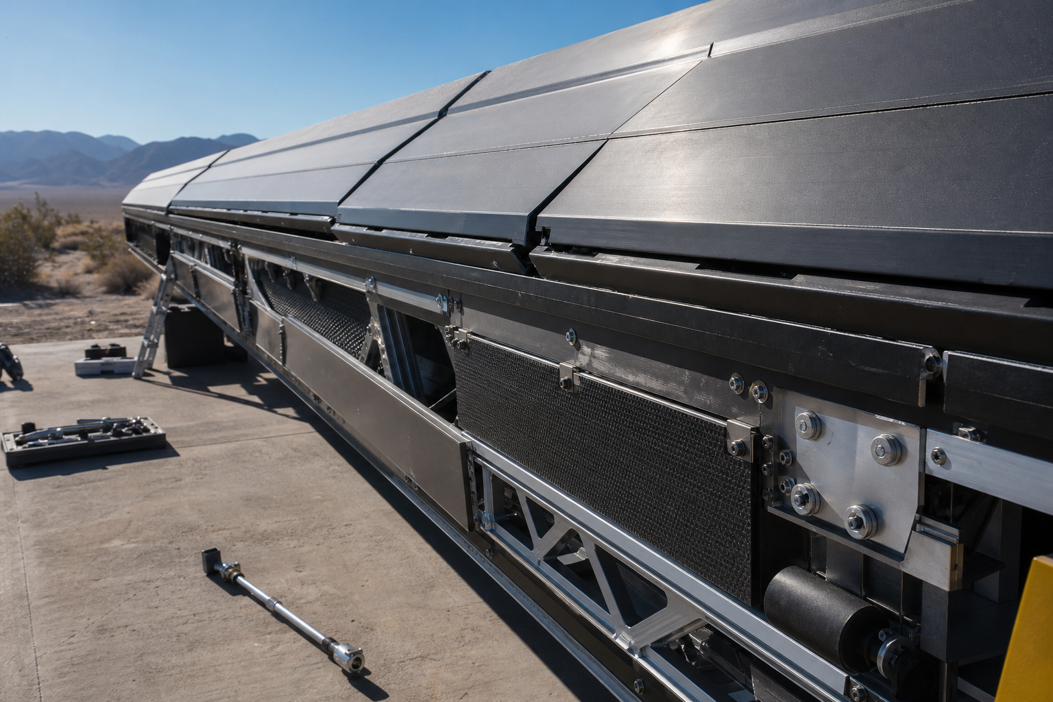 When a 20-Foot Machine Leaves North Dakota and Meets Nevada Sun